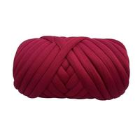 Super Chunky Yarn,Crochet Yarn Super Bulky, 0.5 KG Coarse Yarn for Hand Knitting, Crochet, Soft Cotton, Large, Arm, Blanket(0.5kg Maroon)