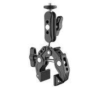 Super Clamp Double Ball Head Smartphones/Action Camera Mount Clip 0-65mm for Tripods and Gimbal Rings Double Ball Head