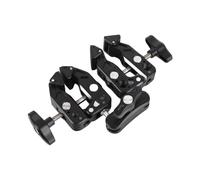 Super Clamp Double Camera Clamp, Crab Plier Clip Bracket Mount Monitor Magic Arm Double Ball Head Adapter for Photo Studio Light Stand, Photography Reflector, Photo Boom Stand