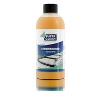 SUPER CLEAN Stone Cleaner Concentrate 1 x 500 ml - for Patio, Plaster, Concrete, Natural Stone & Paving Slabs - Outdoor Cleaner Against Green Growth, Dirt & Deposits - Economical for up to 50 m²