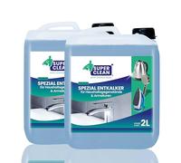 SUPER CLEAN Universal Descaler Liquid | Highly Concentrated & Versatile | 2 × 2L | For Kettle, Faucets, Shower, Shower Head, Bathroom & Kitchen | Gentle on Materials & Effective