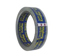 Super Clear Tape 24mm x 50m, Crystal Clear Transparent Stationery Tape, Strong Adhesive Cellotape for Packing, Shipping, Gift Wrapping, Office & Home Use (1 x Roll)