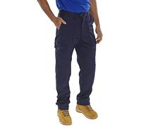 Beeswift Drivers Trousers Super Click PC Navy Blue 38