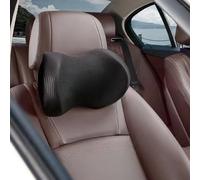 Super Comfy Car Headrest Pillow, Car Pillow for Neck Pain Relief with Adjustable Strap, 100% Memory Foam & Breathable Removable Cover, Ergonomic Design - Softness Travel Car Neck Pillow(Black, 1PC)