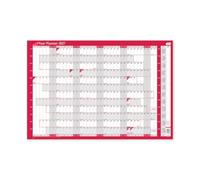 Super Compact Year Planner Unmounted 2027 Wall Calendar | January to December 2027 Annual Planning Chart | Space-Saving Office, Home & School Planner | Includes Pen & Sticker Sheet