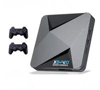 Super Console X2 Pro Retro Gaming Console, 37000+ Games, EmuELEC 4.6 + Android TV 9.0, 2 Wireless Controllers, 4K HD Output