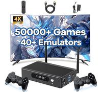 Super Console X3 Pro Retro Game Console 70000+Games 60+ Emulators,EmuELEC4.6 & Android & CoreELEC 3-in 1 System,2.4G&5G WIFI&BT5,1000M ethernet,Amlogic S905X3,Arcade Video Gaming Console (Black, 64G)