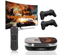 Super Console X4 Plus Video Game Console Pre-Built-in 60000+Games,Retro Game Console Compatible with 65+ emulators,EmuELEC 4.6/Android 11.0/CoreE,S905x4,4K UHD Display,2 Controllers included