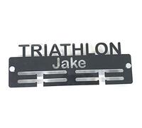 Super Cool Creation Personalised "Triathlon" Medal Hanger - Red