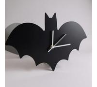Super Cool Creations Black Bat Shaped Acrylic Wall Art Clock 30cm