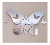 Super Cool Creations Butterfly Clock with Two Floating Butterflies 30cm x 21cm with 2 butterflies