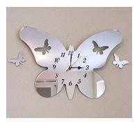 Super Cool Creations Butterfly Little Wings Clock Acrylic Mirror 40cm x 30cm