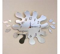 Super Cool Creations Puddle Splash Clock Acrylic Mirror with Eight Splash Mirrors 35cm