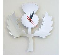 Super Cool Creations Scottish Thistle Mirror Clock, 30 cm X 25 cm