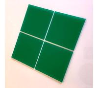 Super Cool Creations Square Tiles, Green - Pack of Ten - 6cm x 6cm