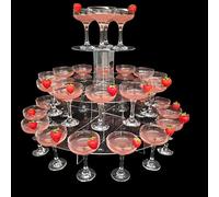 Super Cool Creations Wedding/Party Champagne/Prosecco Display Stands for Coupe Glasses & Champagne Bottles