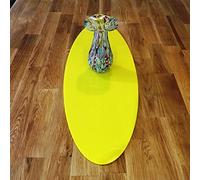 Super Cool Creations Yellow Oval Acrylic Table Runner, Standard - 3 mm