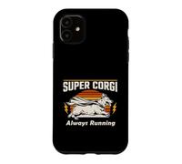 Super Corgi Always Running Dog Case for iPhone 11