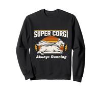 Super Corgi Always Running Dog Sweatshirt