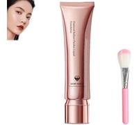 Super Coverage Foundation with Buffing Brush, Hydrating Liquid Foundation, Perfect Concealer Foundation, Full Coverage Foundation, Color Correcting Concealer (Natural)