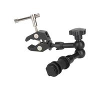 Super Crabbing Clamp With 1/4inch 3/8inch Thread Hole Cold Shoe Mount Arm For Monitor Stand Led Video Light Clamp Camera Mount