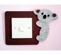 Super Cute 3D Baby Koala Light Switch Wall Sticker, Premium Quality Thick Felt Material, Must Have For All Koala Lovers! Children Boys Girls Bedroom Nursery Room Decor!