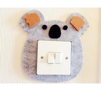 Super Cute 3D Koala Light Switch Wall Sticker, Premium Quality Felt Material, Must Have For All Koala Lovers! Children Boys Girls Bedroom Nursery Room Decor!