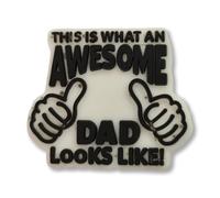 SUPER CUTE Awesome Dad Fathers Day Croc Charm - Gift