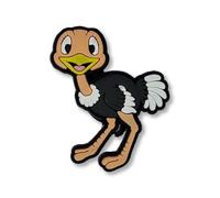 Super Cute Baby Smiling Ostrich Croc Charm - Animal Bird