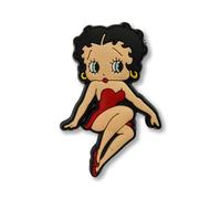 SUPER CUTE Betty Boop Red Dress Lay Down Croc Charm - Cartoon