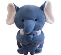 Super Cute Blue Elephant Soft Toy, Plush Stuffed Animal for Baby, Toddler & Kids - Super Soft Cuddly Elephant Teddy for Newborn, Nursery Decor & First Birthday Gift (Navy, 35CM)