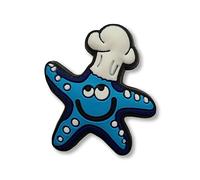 SUPER CUTE Blue Star Fish With Chef Hat Cook - Charms For Crocs/Shoes - OCEAN
