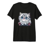 Super Cute Cat Baby I Love My Cat Premium T-Shirt