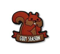 Super Cute Chunky Eating Red Squirrel Cozy Season Winter Croc Charm - Animal