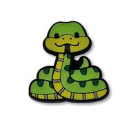 Super Cute Chunky Green Snake Croc Charm - Animal Reptile