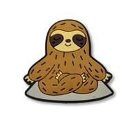 Super Cute Chunky Meditating Sloth Croc Charm - Zen Positive Peace Animal