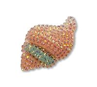 Super Cute Chunky Shiny Baby Pink Shell Ocean Croc Charm - 3D Resin Beach