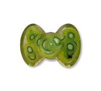 Super Cute Chunky Shiny Kiwi Fruit Bow Croc Charm - 3D Resin