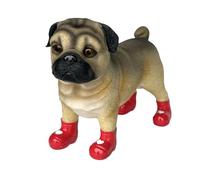 Super cute Dogs and Farm Animals in Wellington 'Welly' Boots figurines novelty home or garden decoration or collectables, GIFT BOXED (Pug SPECIAL 'LOVE DOGS' EDITION)