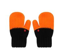 Super Cute Goose Design Knitted Gloves Mittens for Toddlers Baby Infants, Parent-Child Funny Duck Black Swan Full Finger Gloves Winter Warm Fleece Lining Outdoor Playing Snow Ski Mittens Mitts