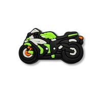 Super Cute Green Motorbike Motor Cycle Road Race Croc Charm