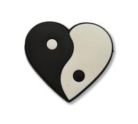 SUPER CUTE Healing Yin Yang Heart Croc Charm - Positive