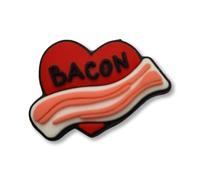 Super Cute I Love Bacon Heart - Food - Breakfast - Charms For Crocs/Shoes
