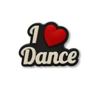 Super Cute I Love Dance Heart Croc Charm - Happy Sport Music
