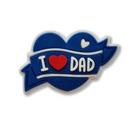 Super Cute - I Love My Dad Love Heart Fathers Day Croc Charm - Gift