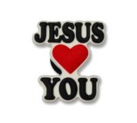 Super Cute Jesus Loves You Croc Charm - Religion - Christ - Positive