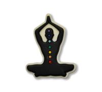SUPER CUTE Meditation Zen Chakras Energy Peace Happy - Charms For Crocs/Shoes