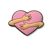 Super Cute Pretty Pink Love Heart Hug Croc Charm - Happy - Positive
