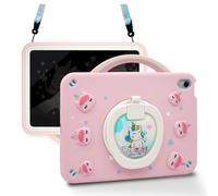 [Super Cute Rainbow Unicorn Case] Cytec Adorable Kids Case Cover for iPad (A16) 11th Generation 11 Inch 2025 / iPad 10th Generation (2022) 10.9'' - Pink