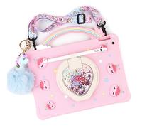 [Super Cute Rainbow Unicorn Protective Case] Cytec Tablet Case Compatible with Samsung Galaxy Tab A8 10.5'' 2022 SM-X200/X205/X207 Kids Case Cover with Cute Rainbow Handle - Pink